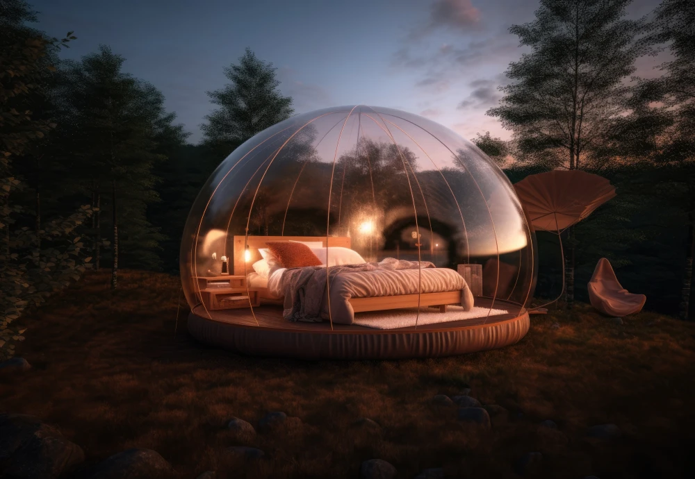 bubble tent glamping hotel