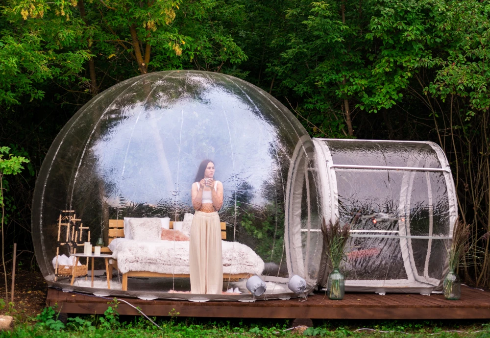 how to use a bubble tent