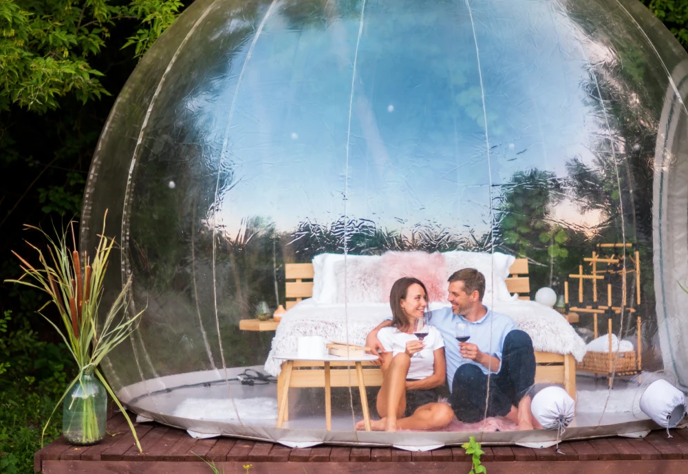 bubble tent glamping hotel